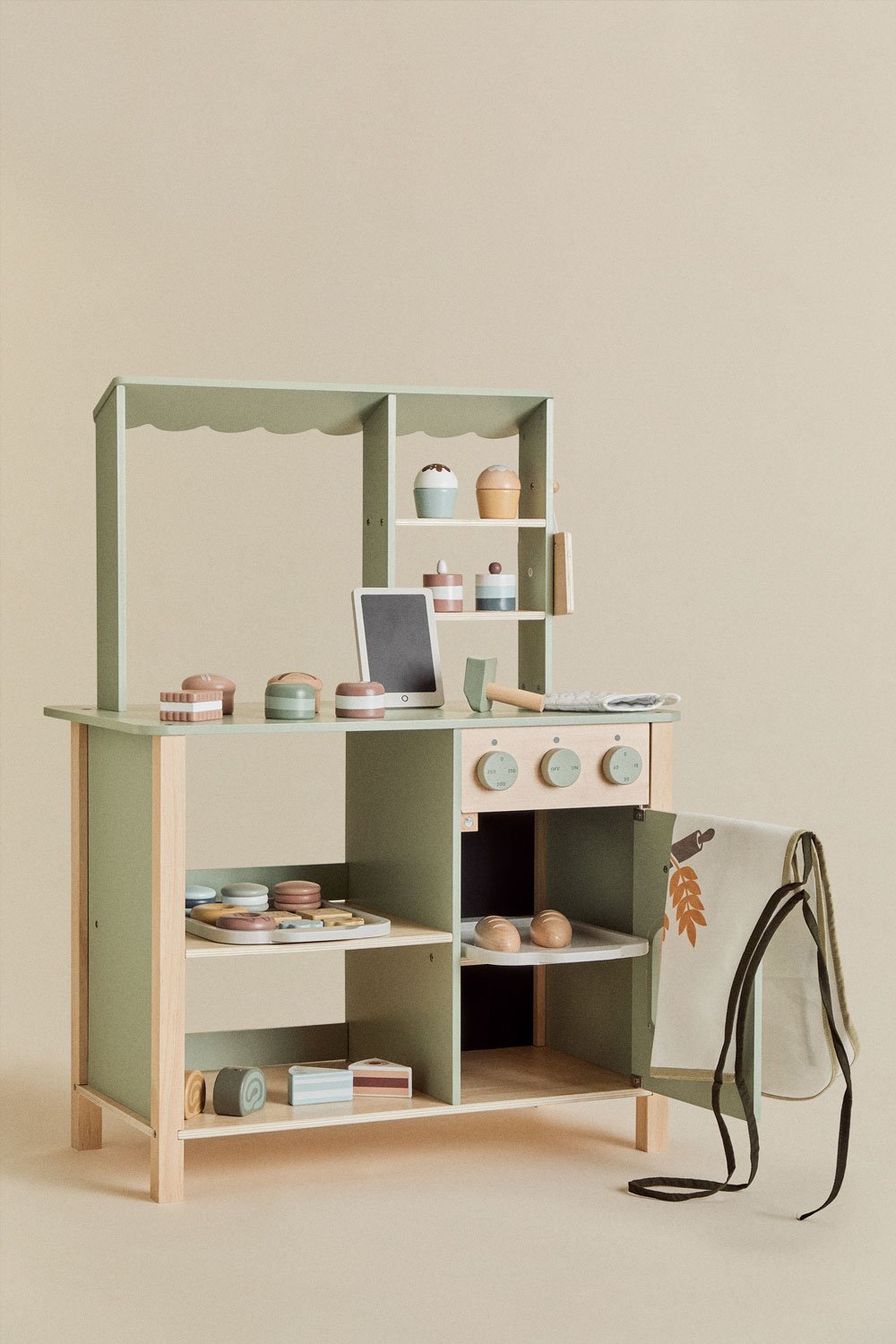 Set de accesorios para panadería en madera Leda Kids, imagen de galería 6