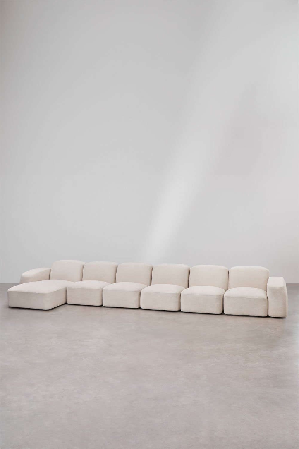 Sofá modular chaise longue izquierdo de 6 piezas Bastian, imagen de galería 1