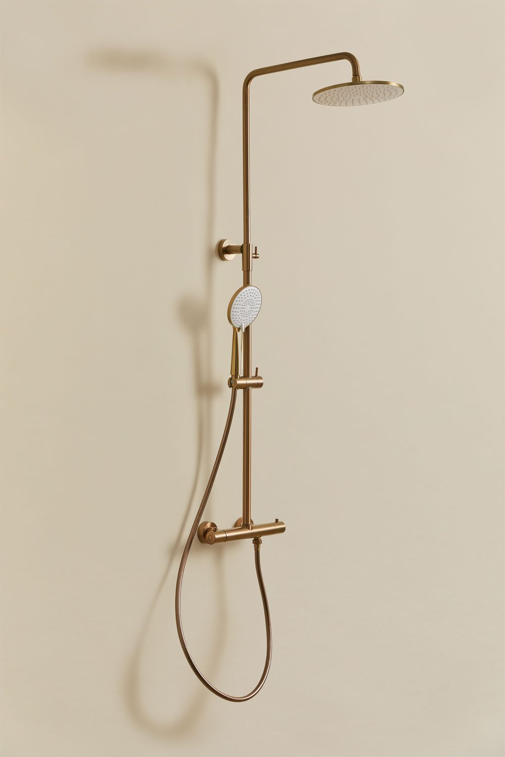 Columna de ducha termostática en latón Orveta, imagen de galería 1