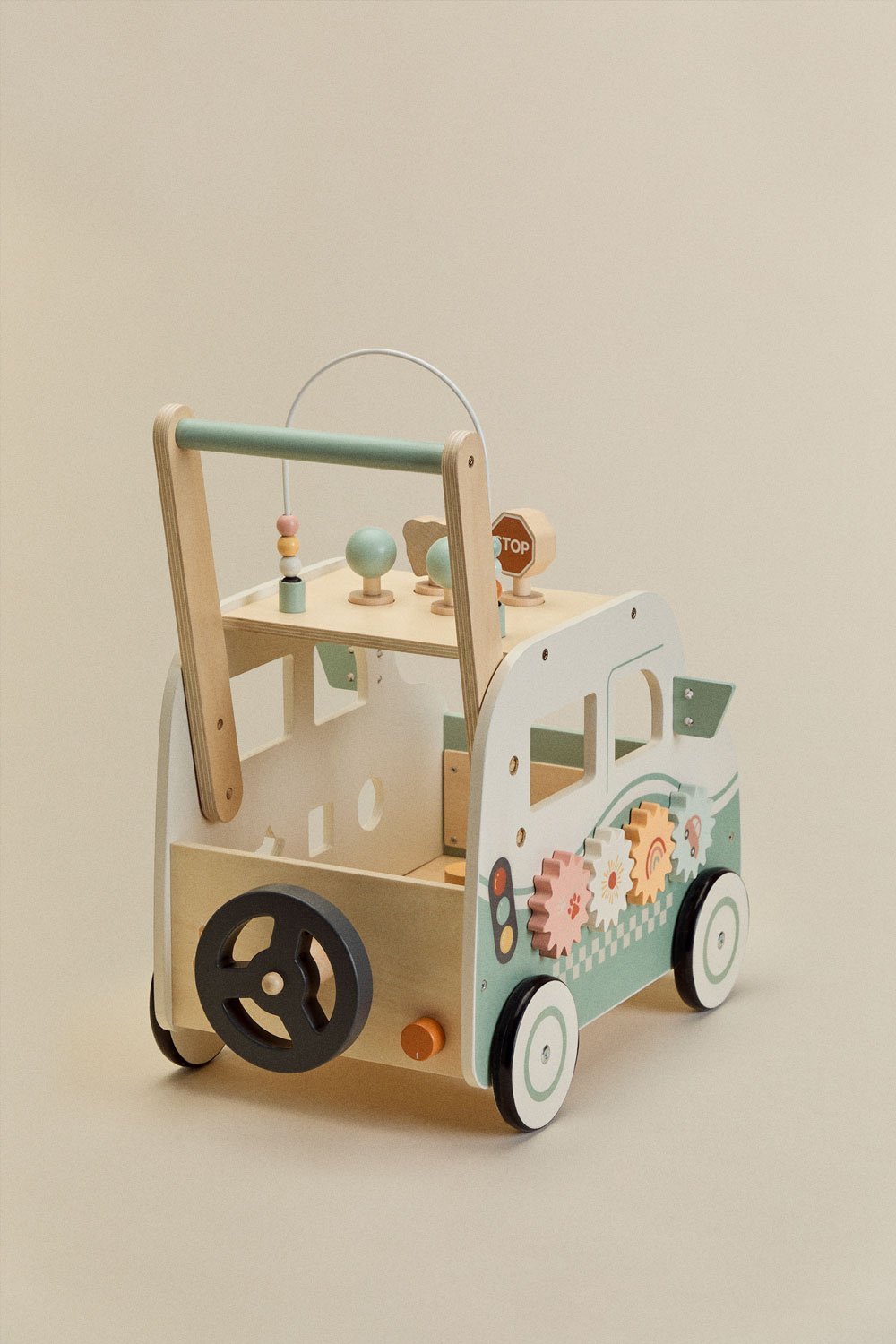 Carrito andador multiactividades en madera Giennah Kids, imagen de galería 6