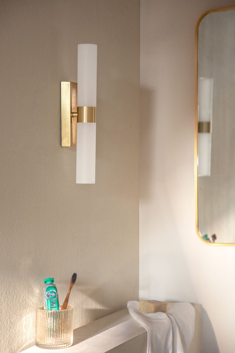 Aplique de pared LED para baño en acero inoxidable Zarivo, imagen de galería 1