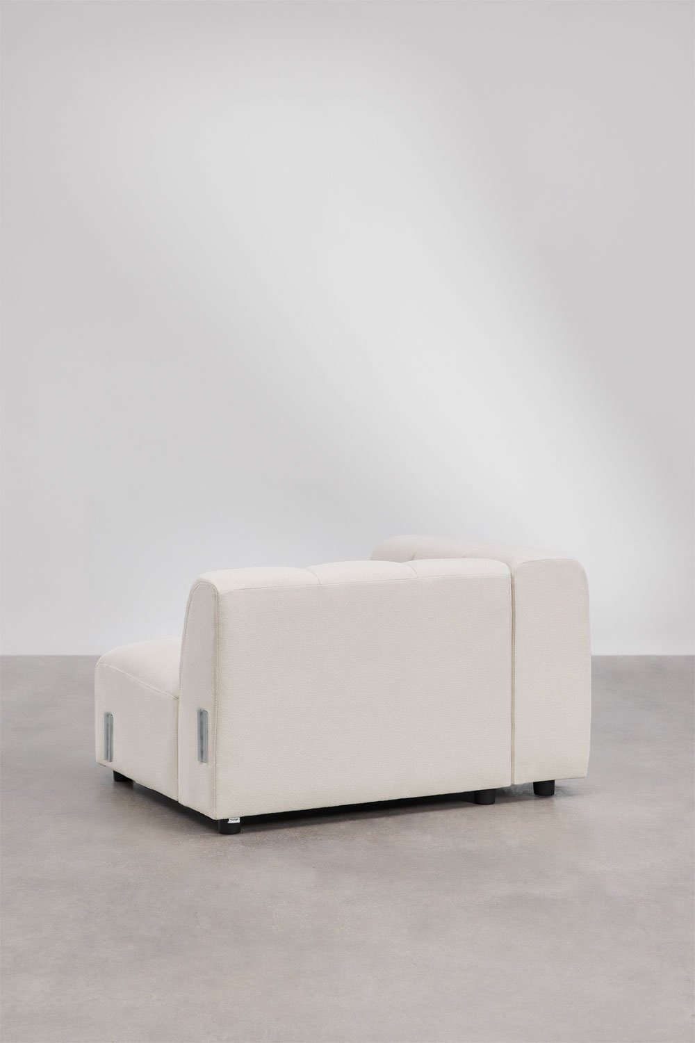 Módulo esquinero izquierdo para sofá modular en tela bouclé Eliot, imagen de galería 4