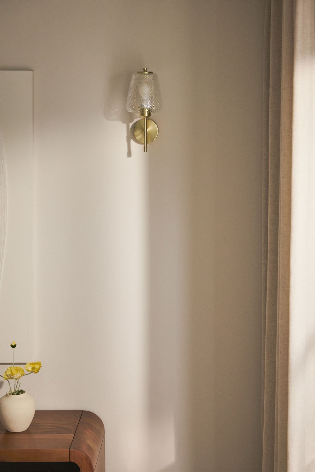 Lámpara de pared en hierro y cristal Taylor , imagen de galería 1