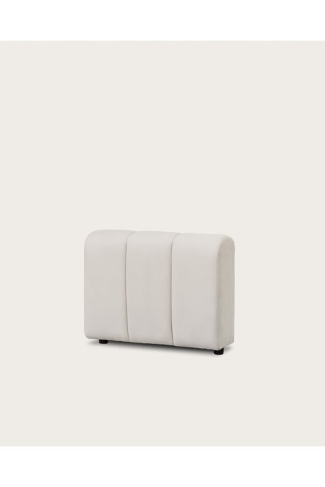Reposabrazos derecho para sofá modular en tela bouclé Eliot