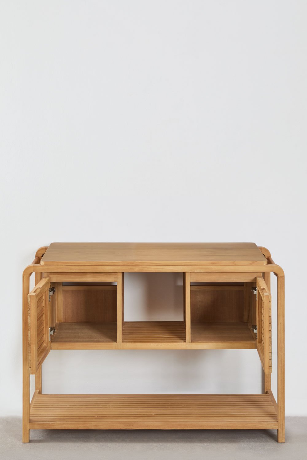 Conjunto de mueble de baño en madera de teca Bradley, imagen de galería 2