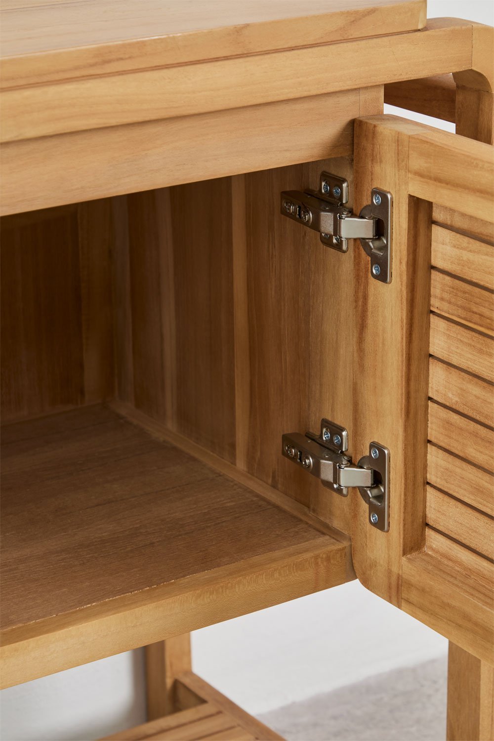 Conjunto de mueble de baño en madera de teca Bradley, imagen de galería 3