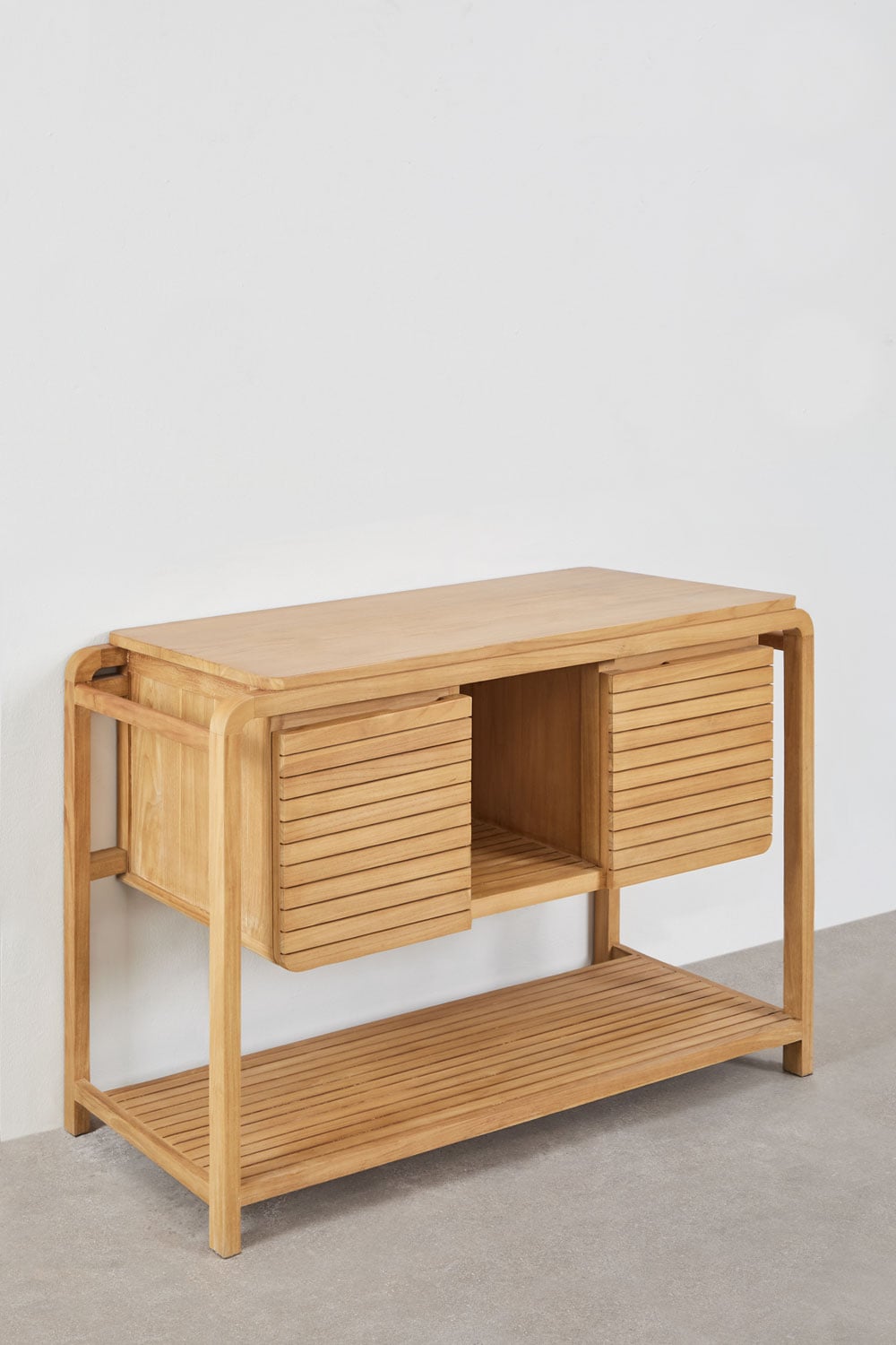 Conjunto de mueble de baño en madera de teca Bradley, imagen de galer&iacute;a 3