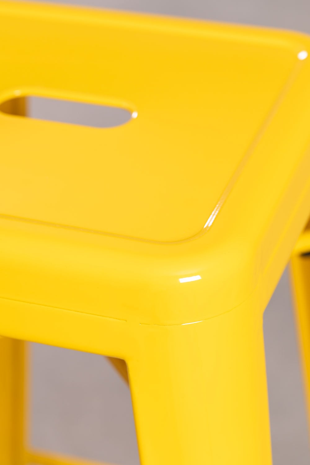 Taburete alto 75 cm en acero amarillo fresia Lix, imagen de galer&iacute;a 6