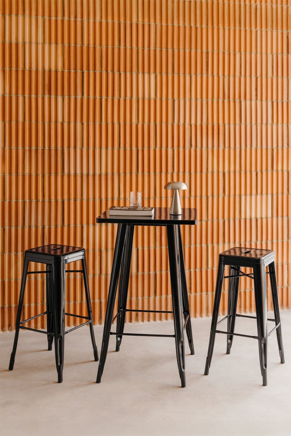 Set de mesa alta y 2 taburetes altos Lix, imagen de galería 1