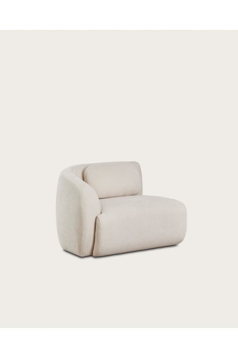 Módulo esquinero izquierdo para sofá modular en chenilla Coquette