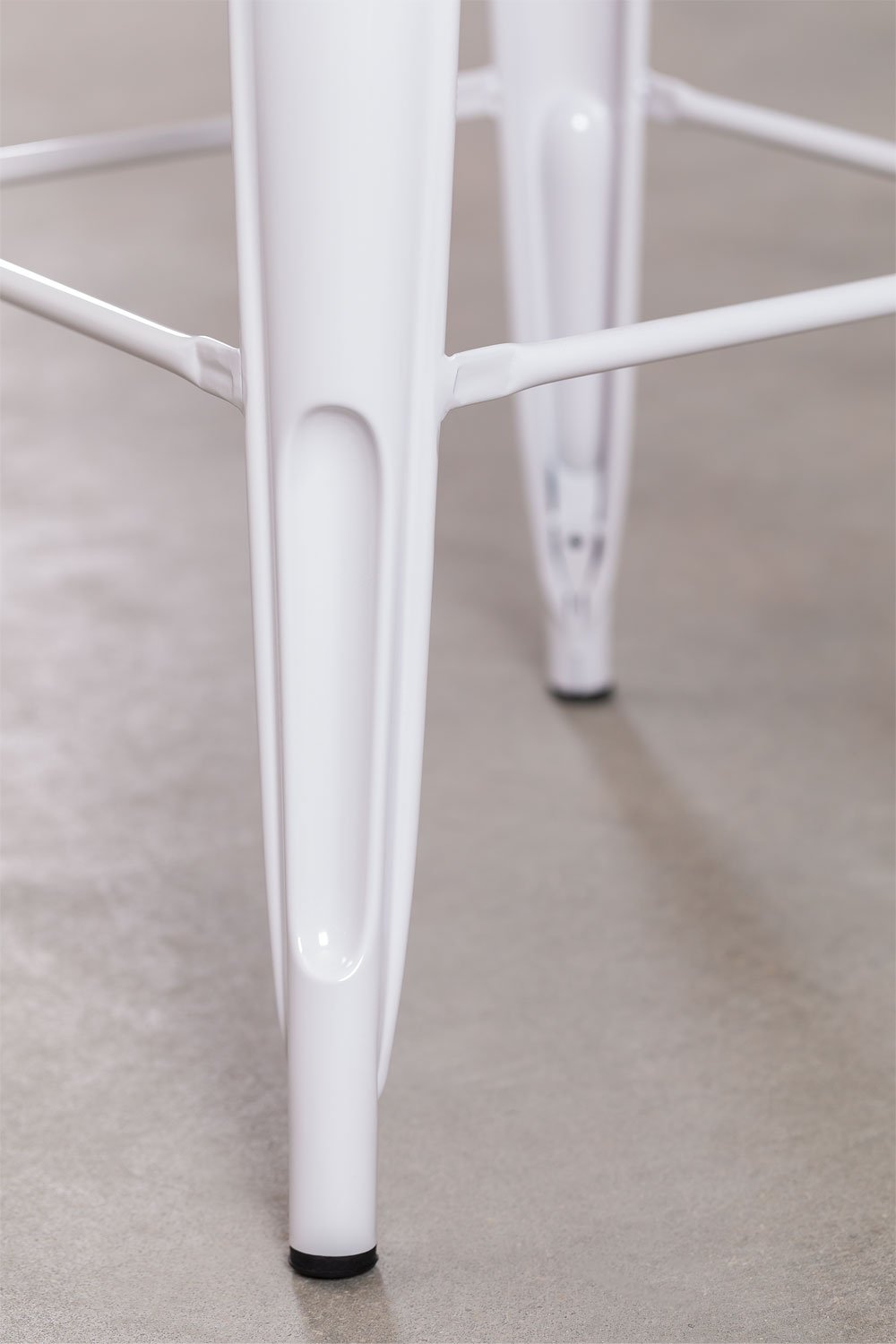 Pack de 4 taburetes altos 75 cm en acero blanco Lix, imagen de galer&iacute;a 7