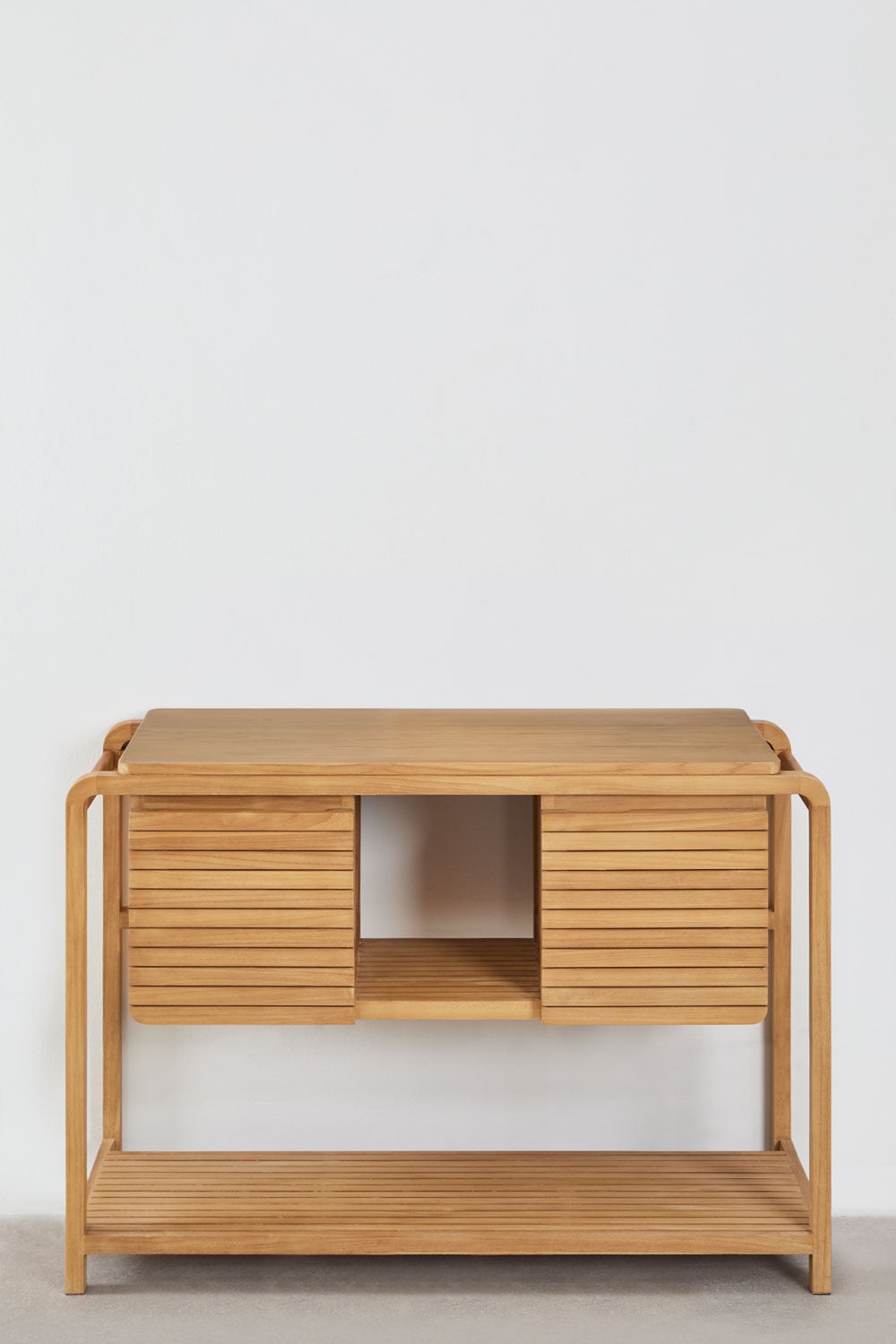 Conjunto de mueble de baño en madera de teca Bradley, imagen de galer&iacute;a 2