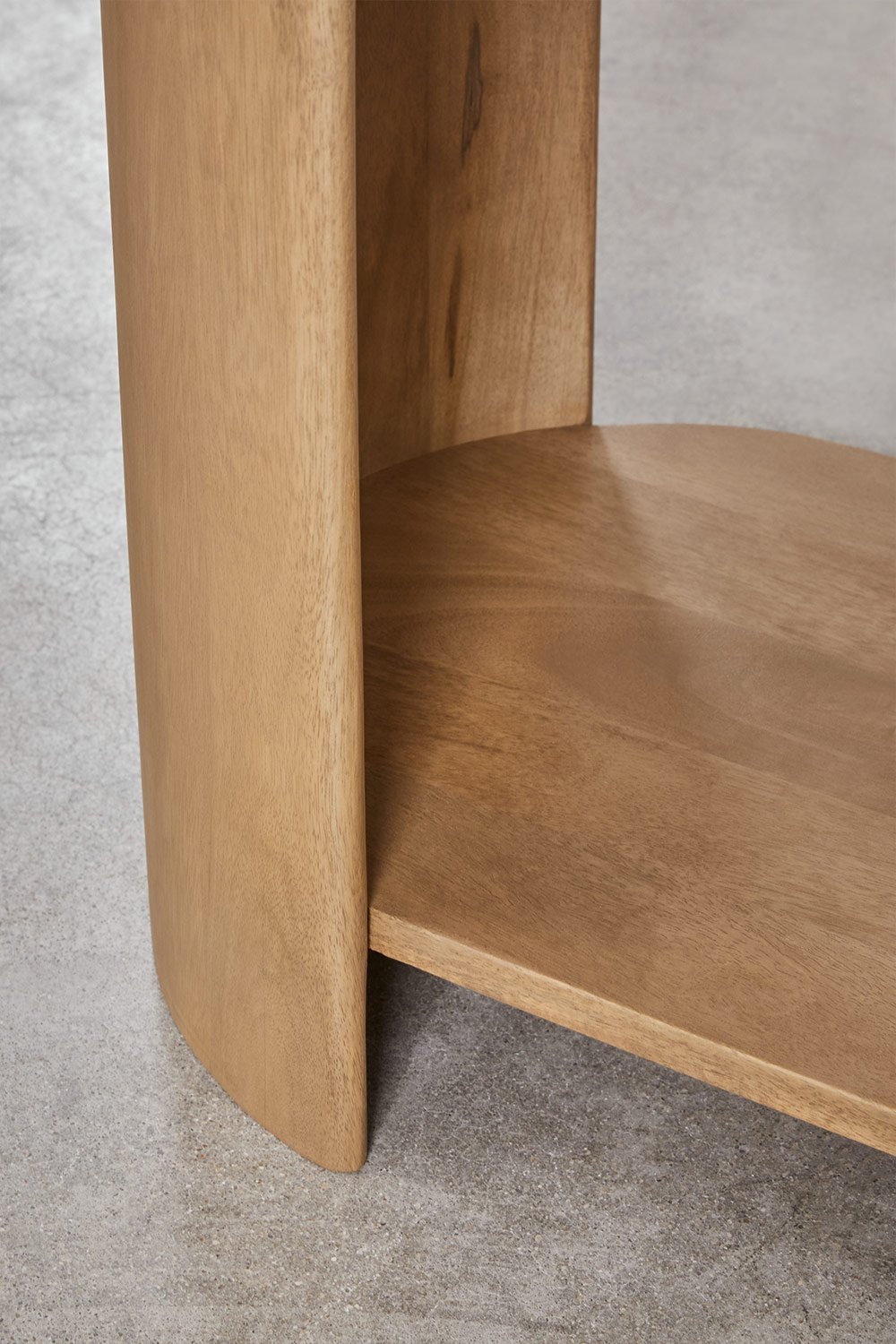 Pack de 2 mesitas de noche ovaladas 50x35 cm en madera de mango Sidney, imagen de galería 3