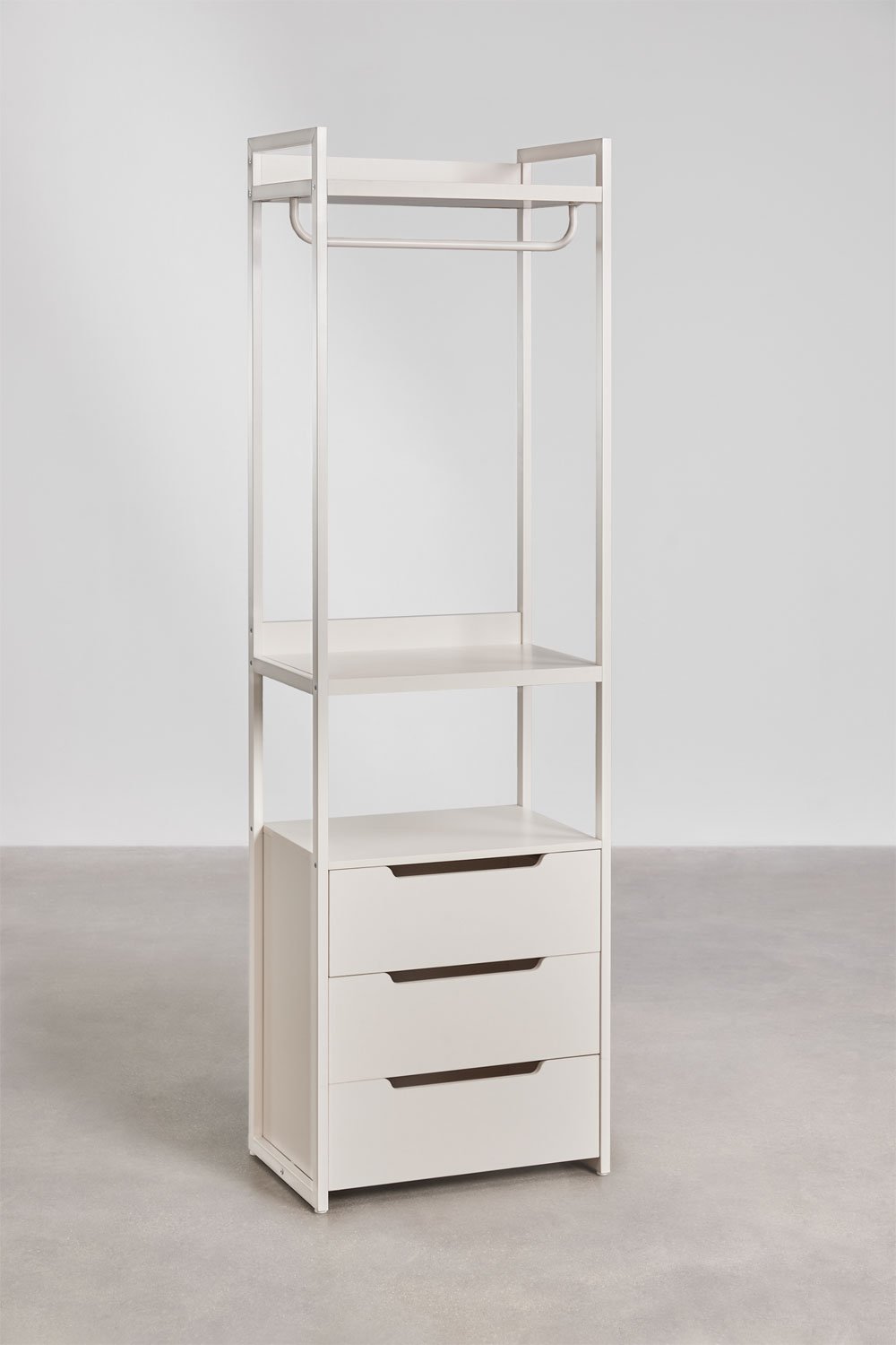 Armario modular abierto de 4 piezas con zapatero en hierro Velunis , imagen de galería 11