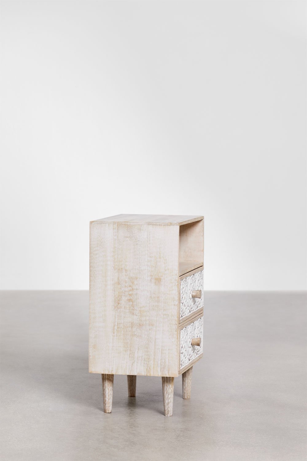 Mesita de noche rectangular 35x30 cm en madera de mango Ardel , imagen de galería 2
