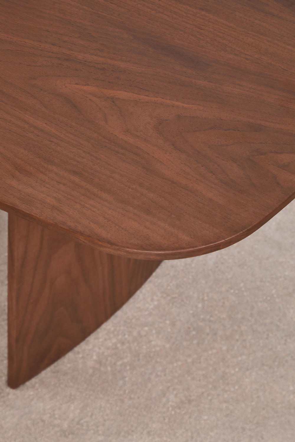 Set de mesa rectangular 200x100 cm en MDF Tuareg y 4 sillas de comedor en madera de roble y tela bouclé Bianca, imagen de galería 5