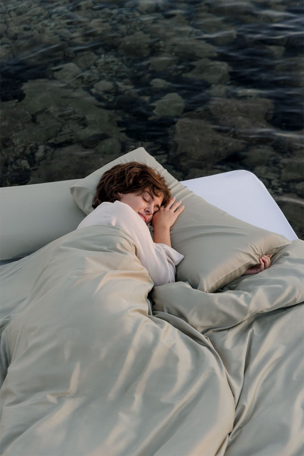 Set de 2 fundas de almohada en satén de 300 hilos Sampras, imagen de galería 1