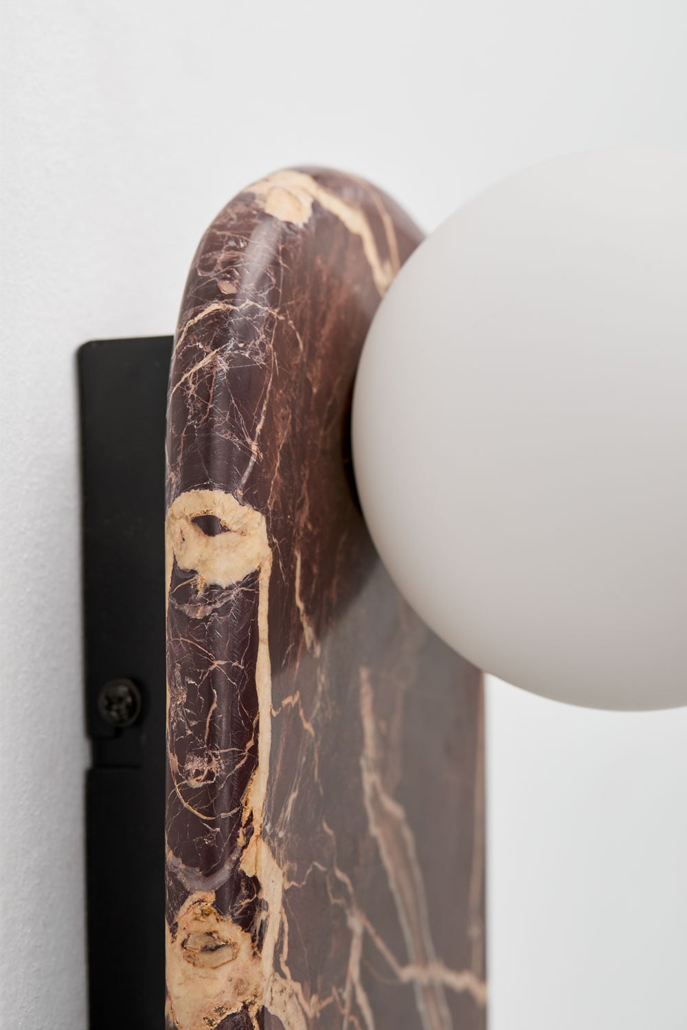 Aplique de pared en mármol con bola de cristal Hailey , imagen de galer&iacute;a 5