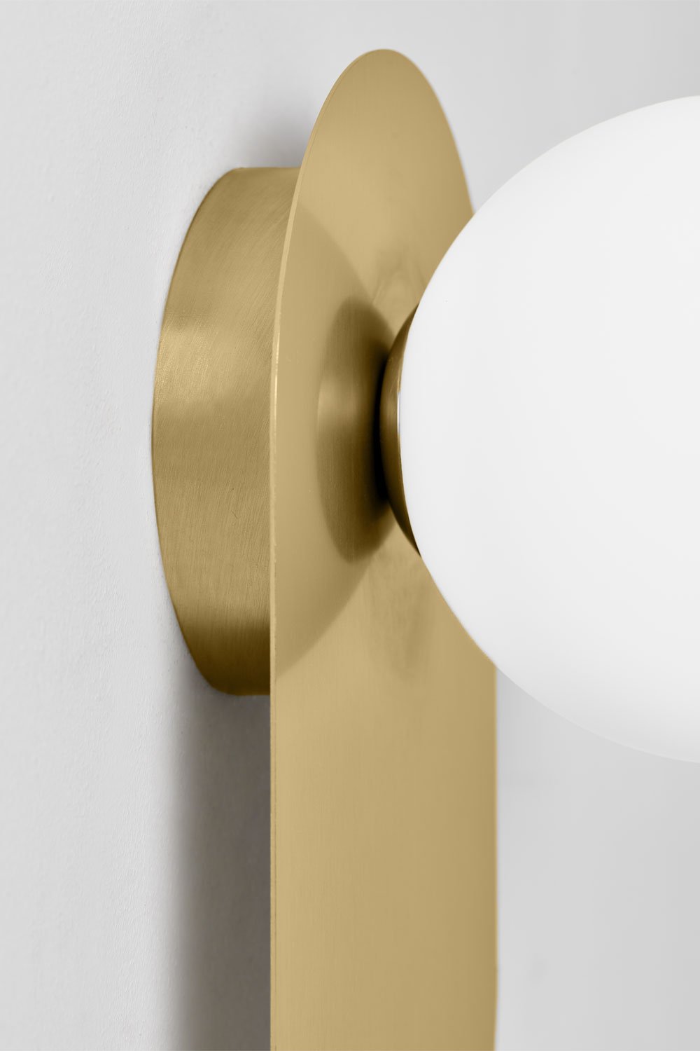 Aplique de pared en acero inoxidable y cristal Nacariel, imagen de galer&iacute;a 4