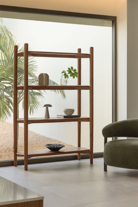 Estantería de 4 baldas en madera de mango Gina