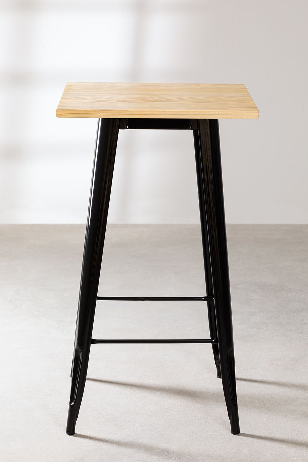 Mesa alta cuadrada 60x60 cm en acero Lix , imagen de galería 2