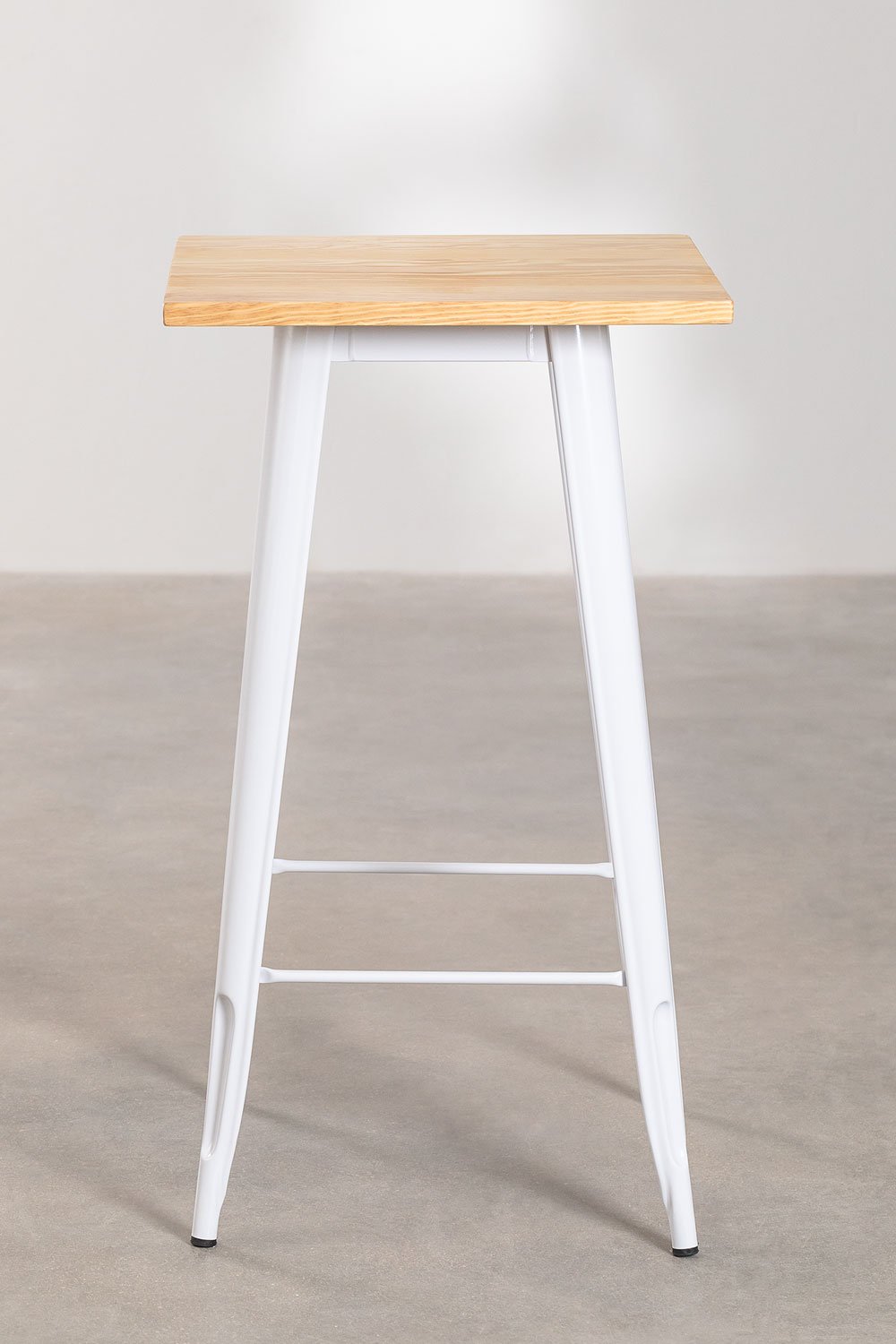 Mesa alta cuadrada 60x60 cm en acero Lix , imagen de galería 2