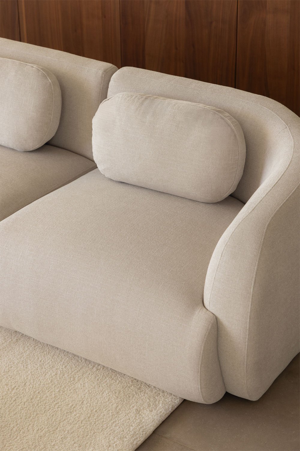 Sofá modular de 3 piezas en chenilla Coquette, imagen de galería 2