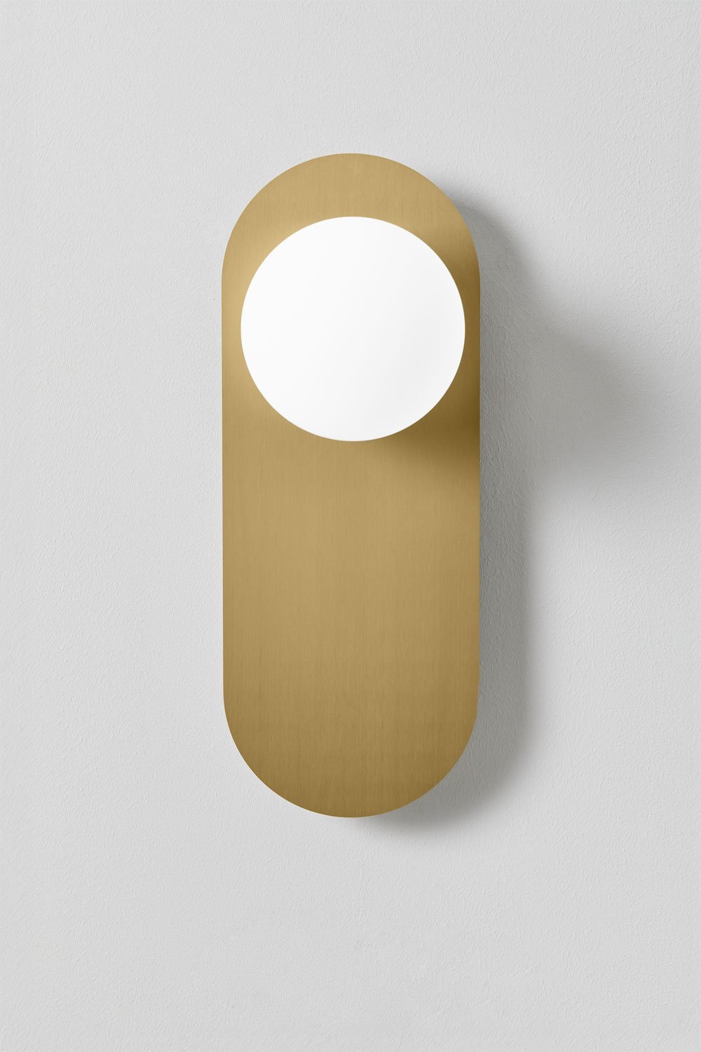 Aplique de pared para baño en acero inoxidable y cristal Nacariel, imagen de galería 3