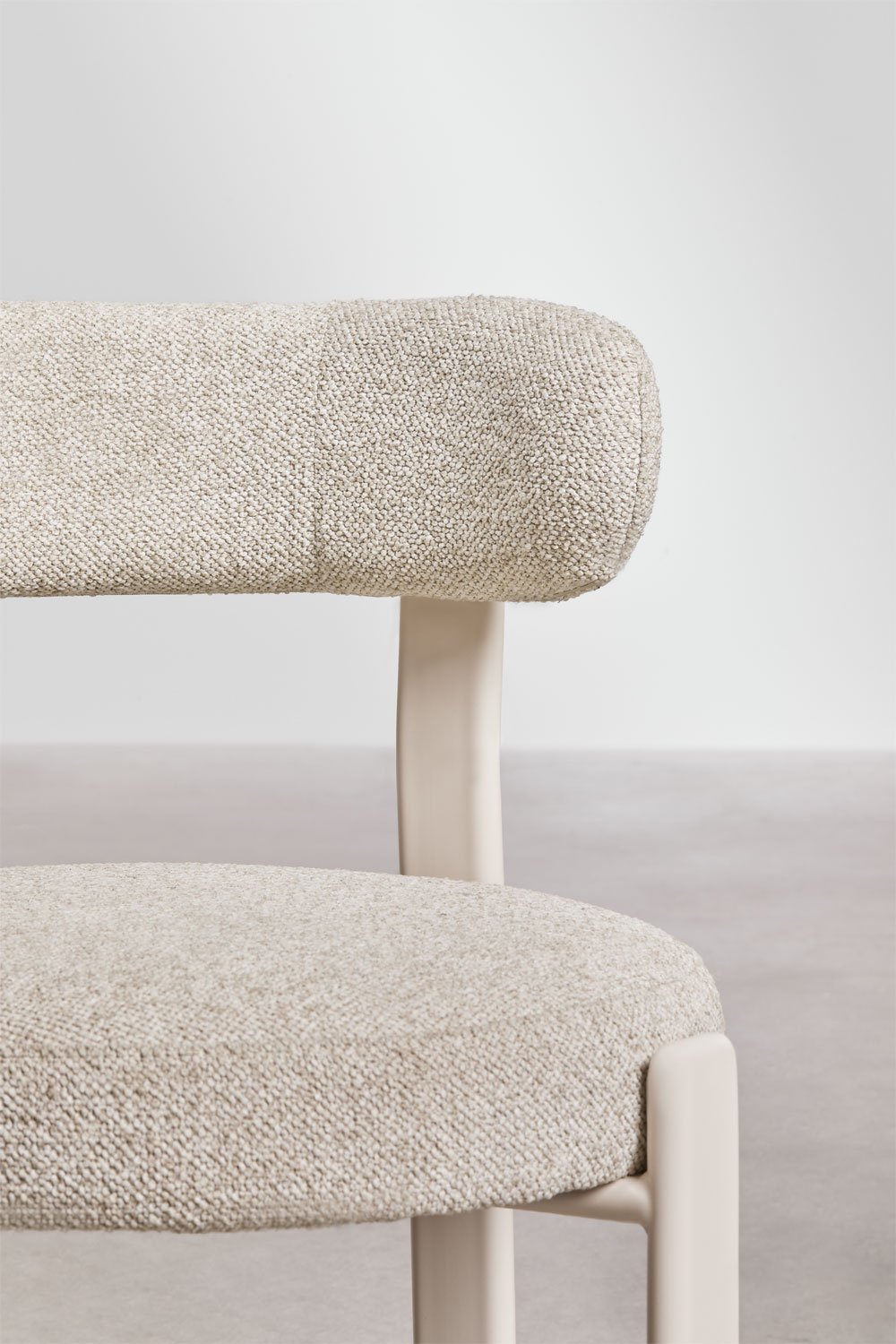 Silla de comedor tapizada y en hierro Jolie, imagen de galería 5