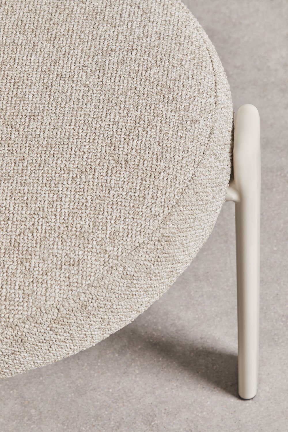 Silla de comedor tapizada y en hierro Jolie, imagen de galería 6