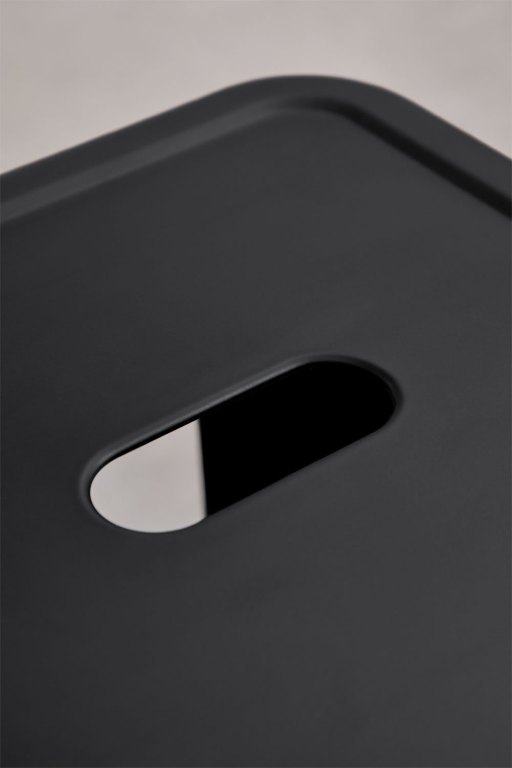 Taburete alto 75 cm en acero negro mate Lix, imagen de galería 3