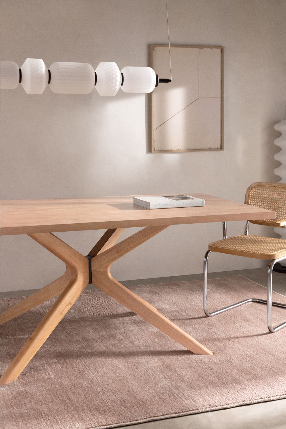 Mesa de comedor rectangular en madera (180x90 cm) Arnaiz, imagen de galería 1