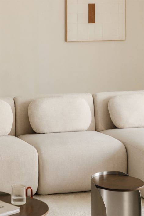 Módulo central para sofá modular en chenilla Marrakech