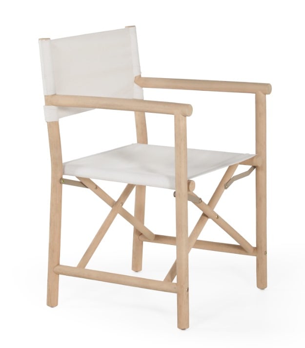 Silla de director plegable de jardín en madera de acacia Olivia, imagen de galería 4643938