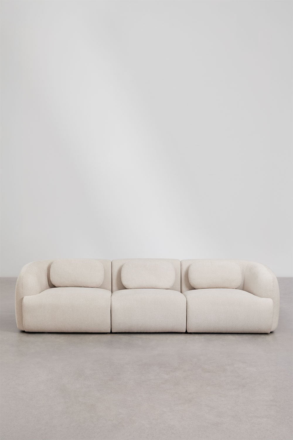 Sofá modular de 3 piezas en chenilla Coquette, imagen de galería 5