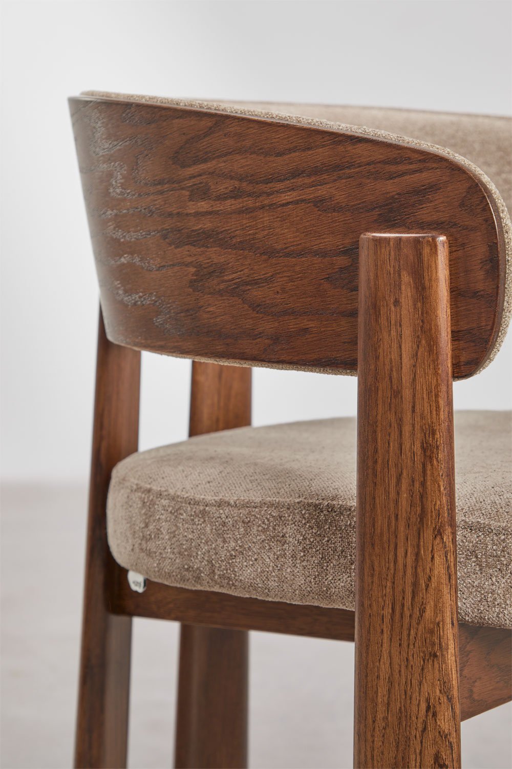 Silla de comedor en madera de roble y tapizada Olea, imagen de galería 6