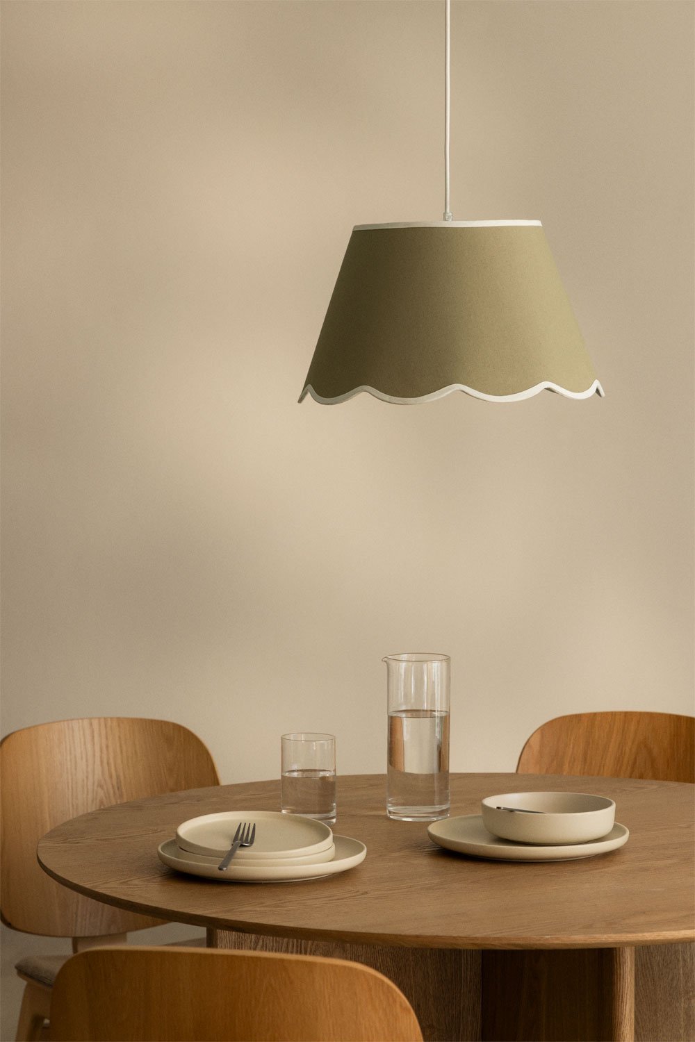 Lámpara de techo colgante en algodón Berne, imagen de galería 1