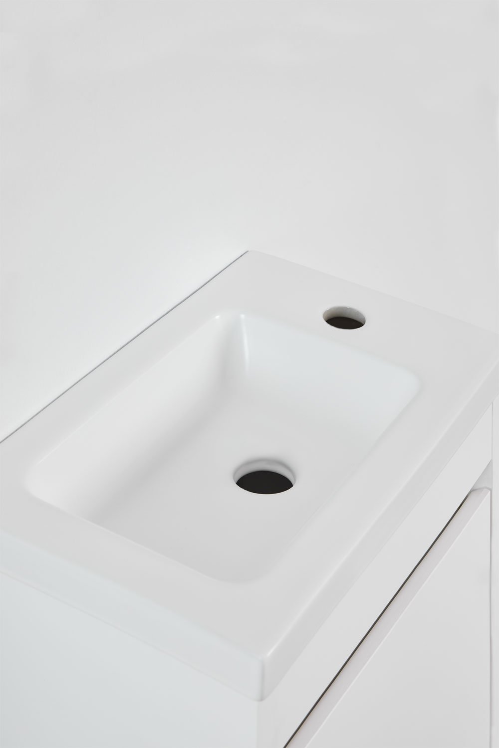 Conjunto de mueble de baño suspendido en madera con lavabo integrado Narek , imagen de galería 4