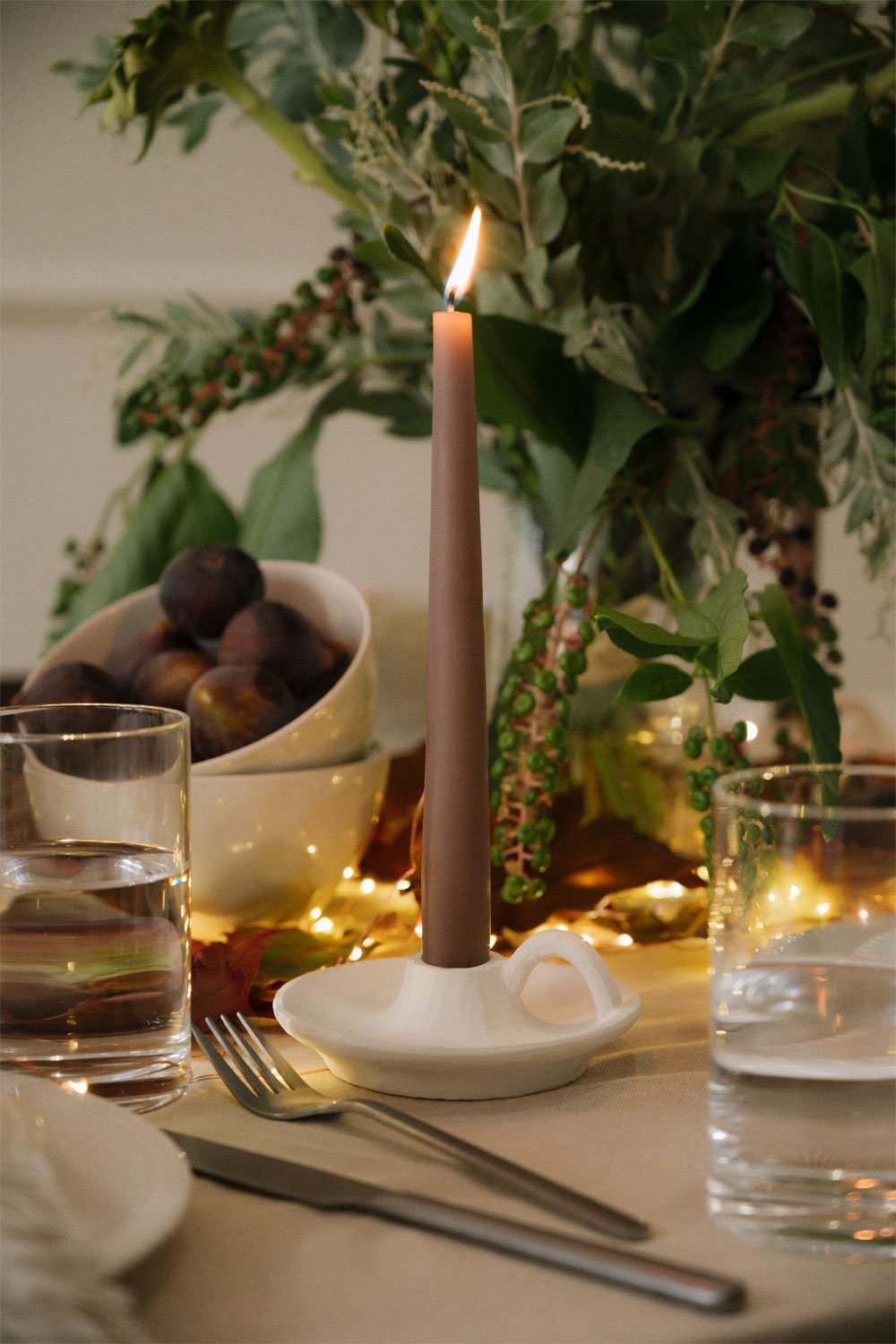 Pack de 2 candelabros en cerámica Laisne , imagen de galería 1