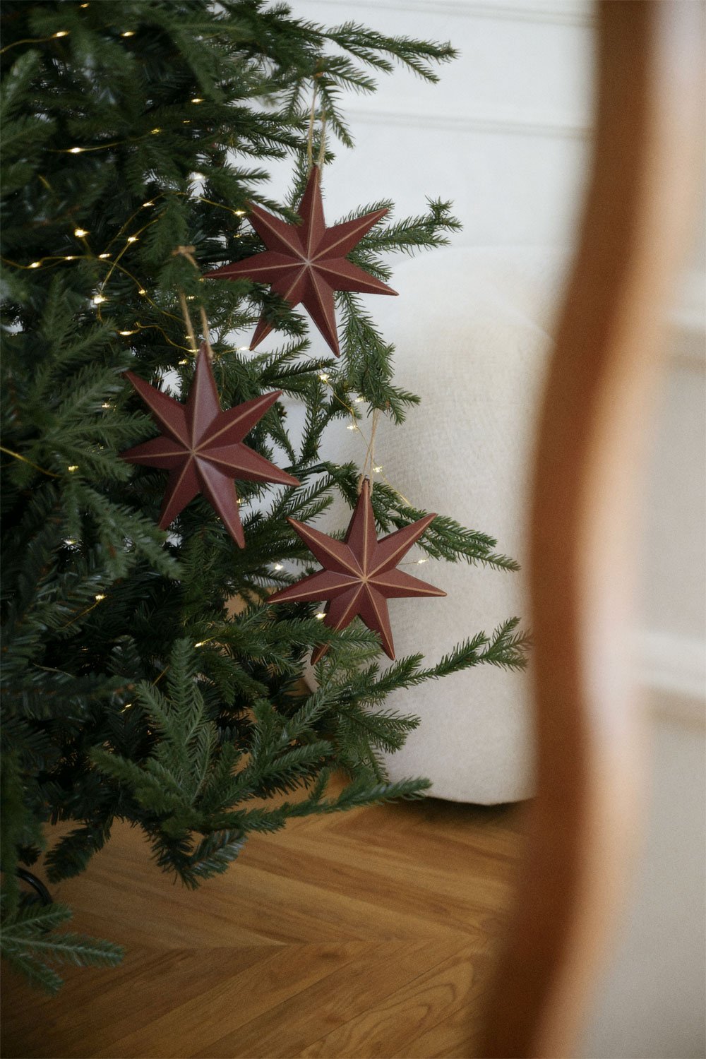 Set de 3 adornos de Navidad en MDF Perg , imagen de galería 1