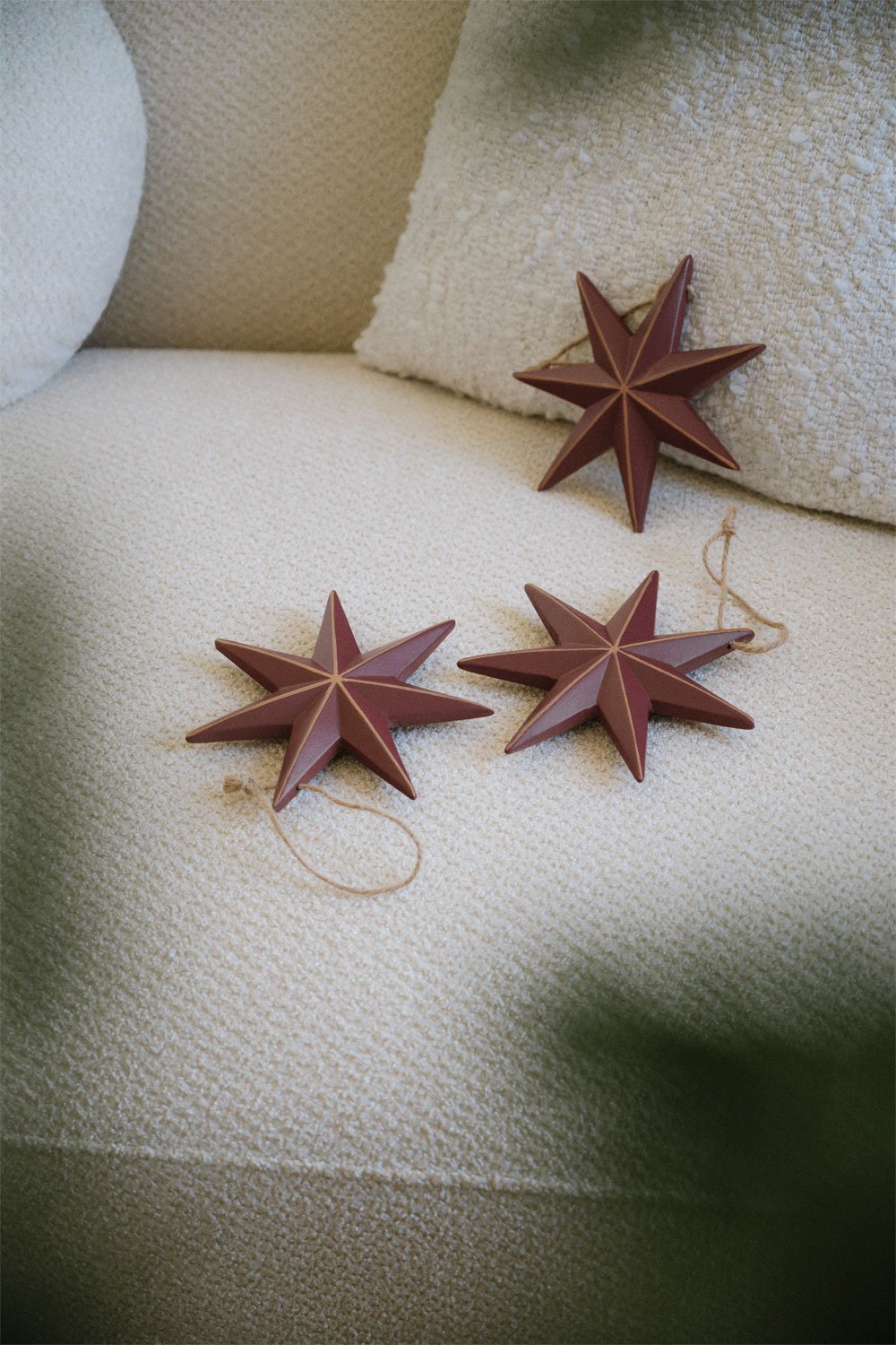 Set de 3 adornos de Navidad en MDF Perg , imagen de galería 1