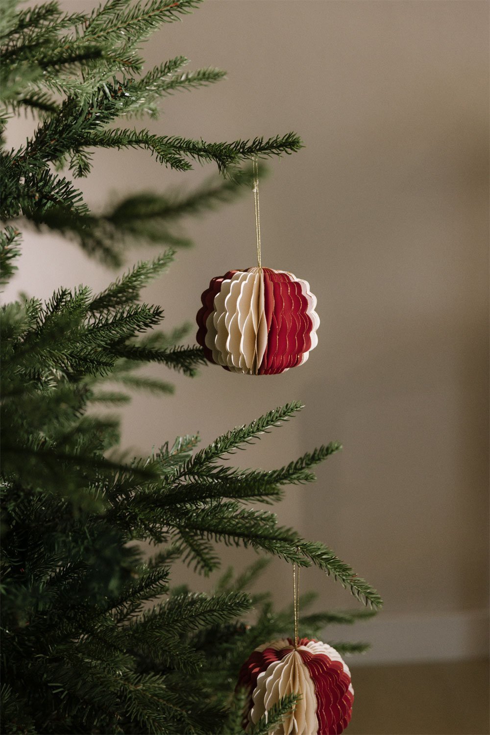 Pack de 3 adornos de navidad en papel Briluma, imagen de galería 1