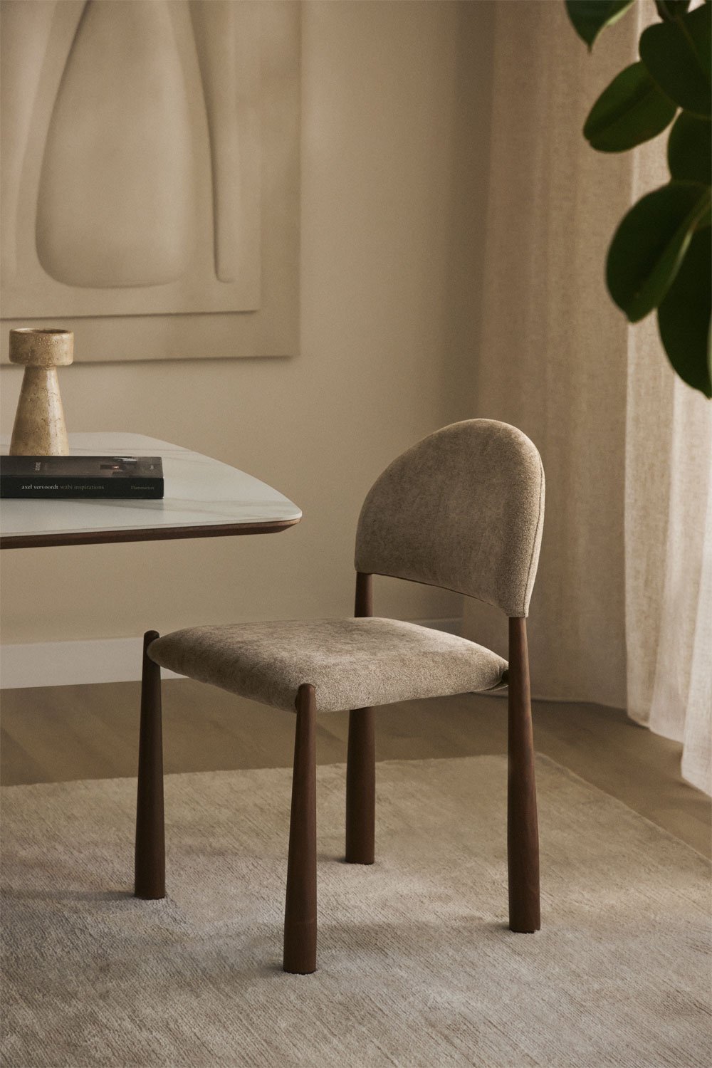 Pack de 2 sillas de comedor tapizadas Nagore, imagen de galería 1