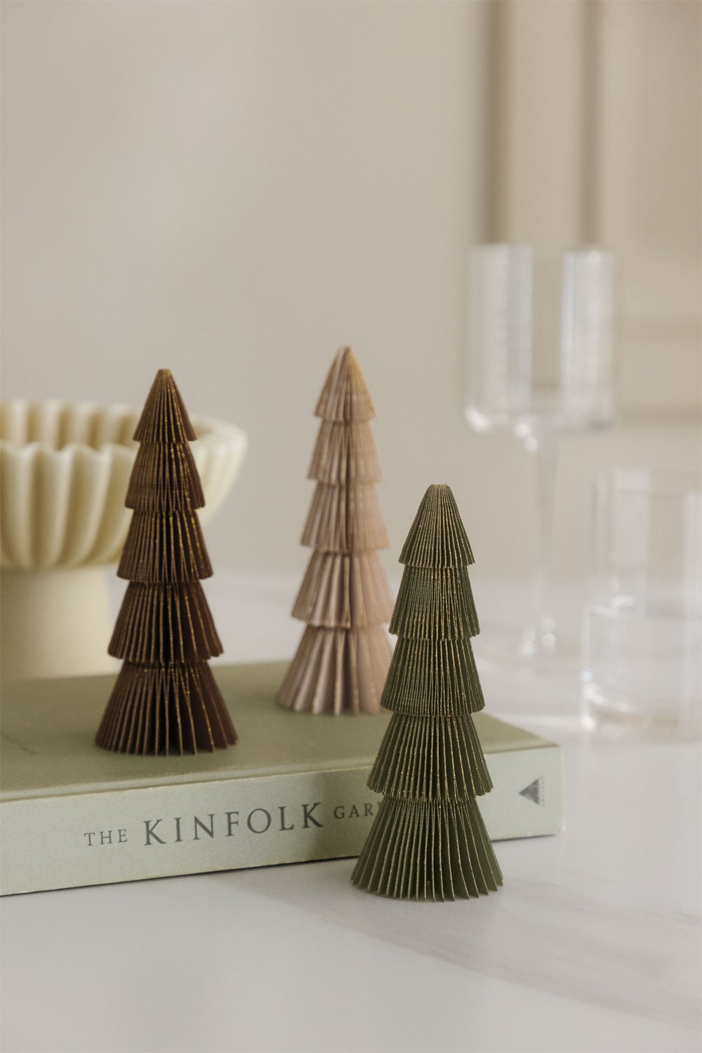 Pack de 2 árboles de Navidad en  papel Jesper, imagen de galer&iacute;a 1