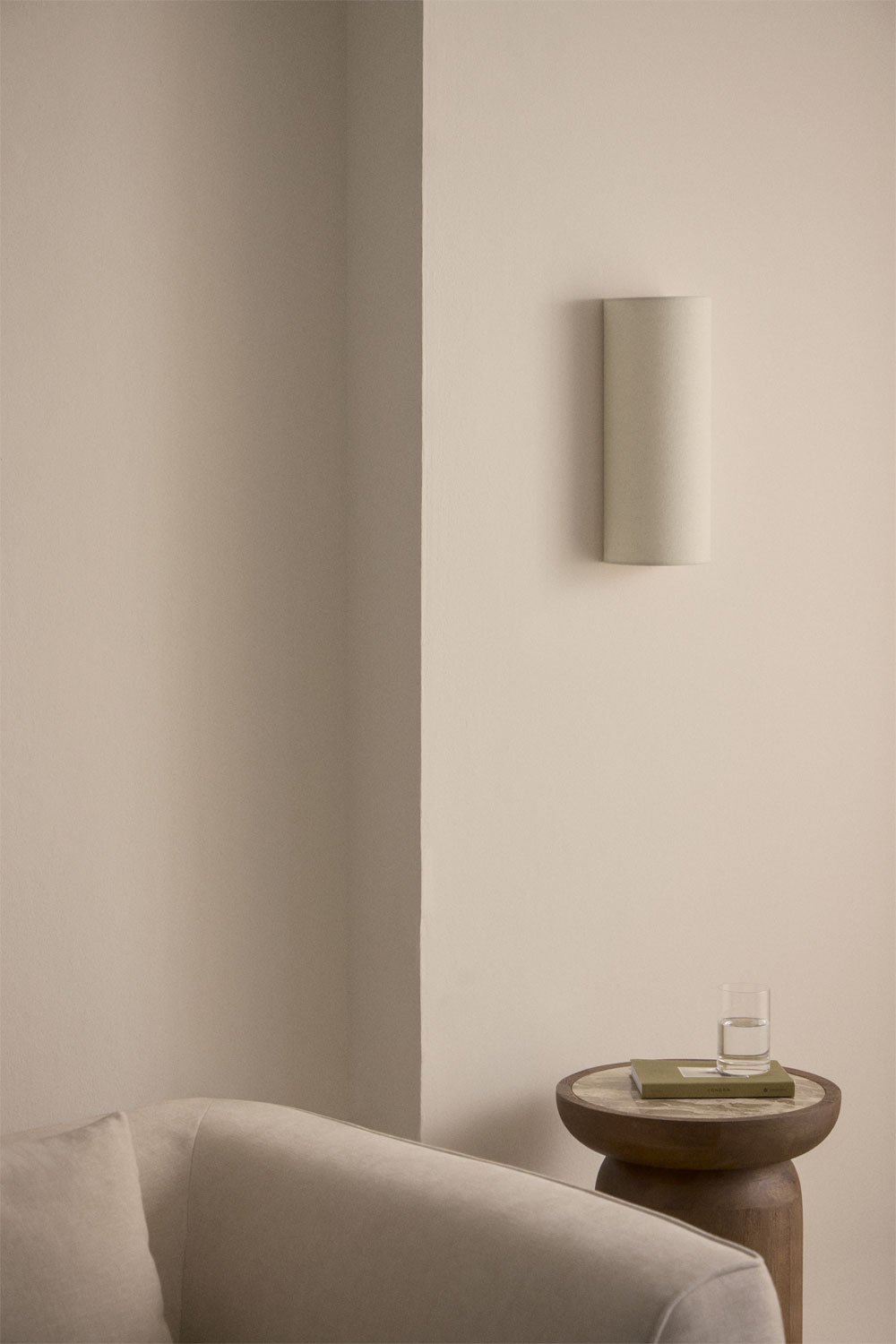 Aplique de pared en lino Kiraz, imagen de galería 1