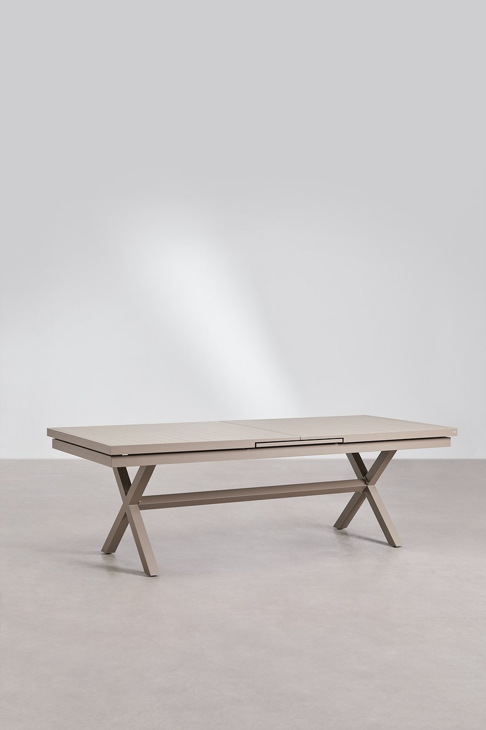 Mesa de jardín rectangular extensible en aluminio Karena, imagen de galería 1