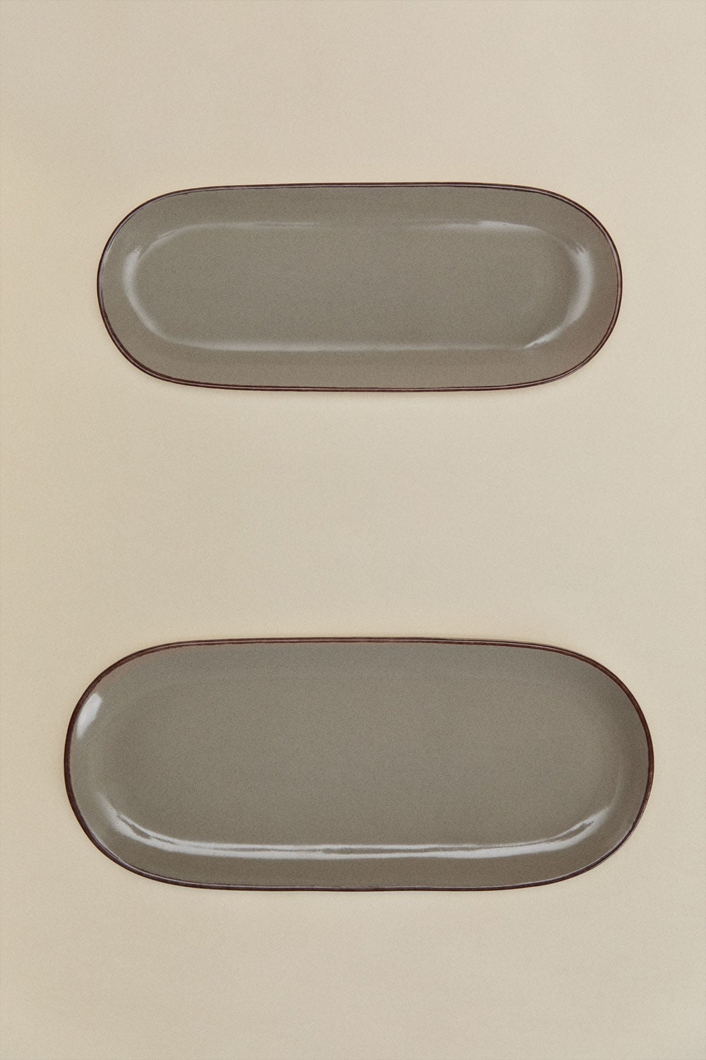 Set de 2 bandejas en gres Ronilena , imagen de galer&iacute;a 3