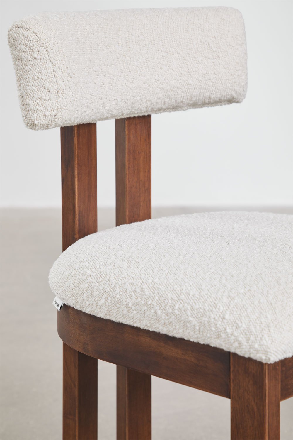 Silla de comedor en tela bouclé Argider, imagen de galer&iacute;a 4693046