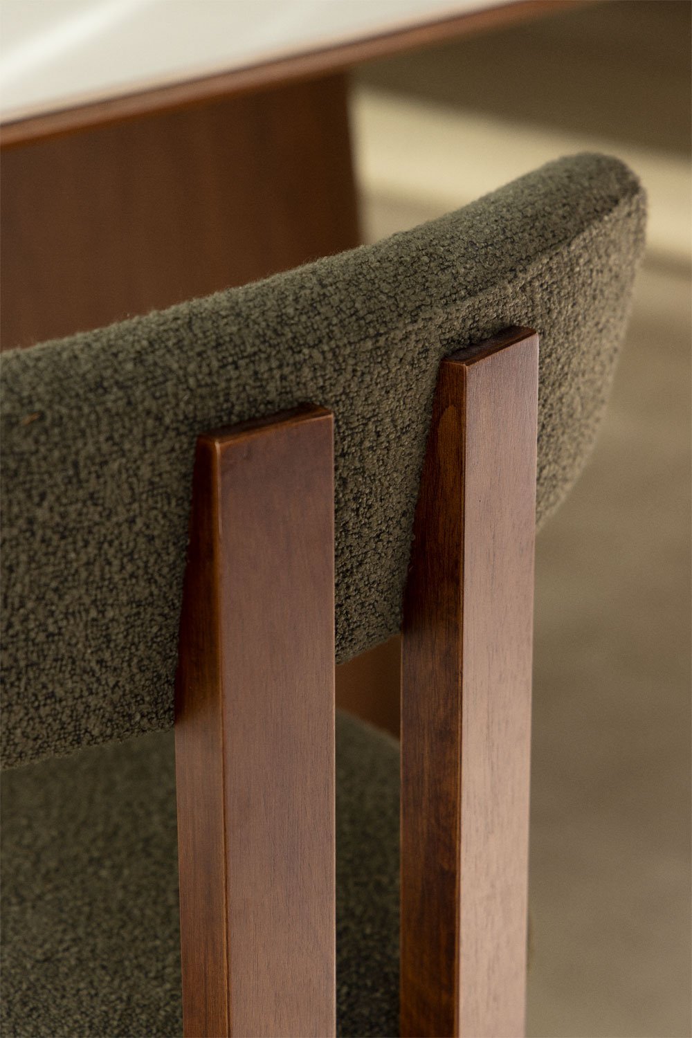 Silla de comedor en tela bouclé Argider, imagen de galería 2
