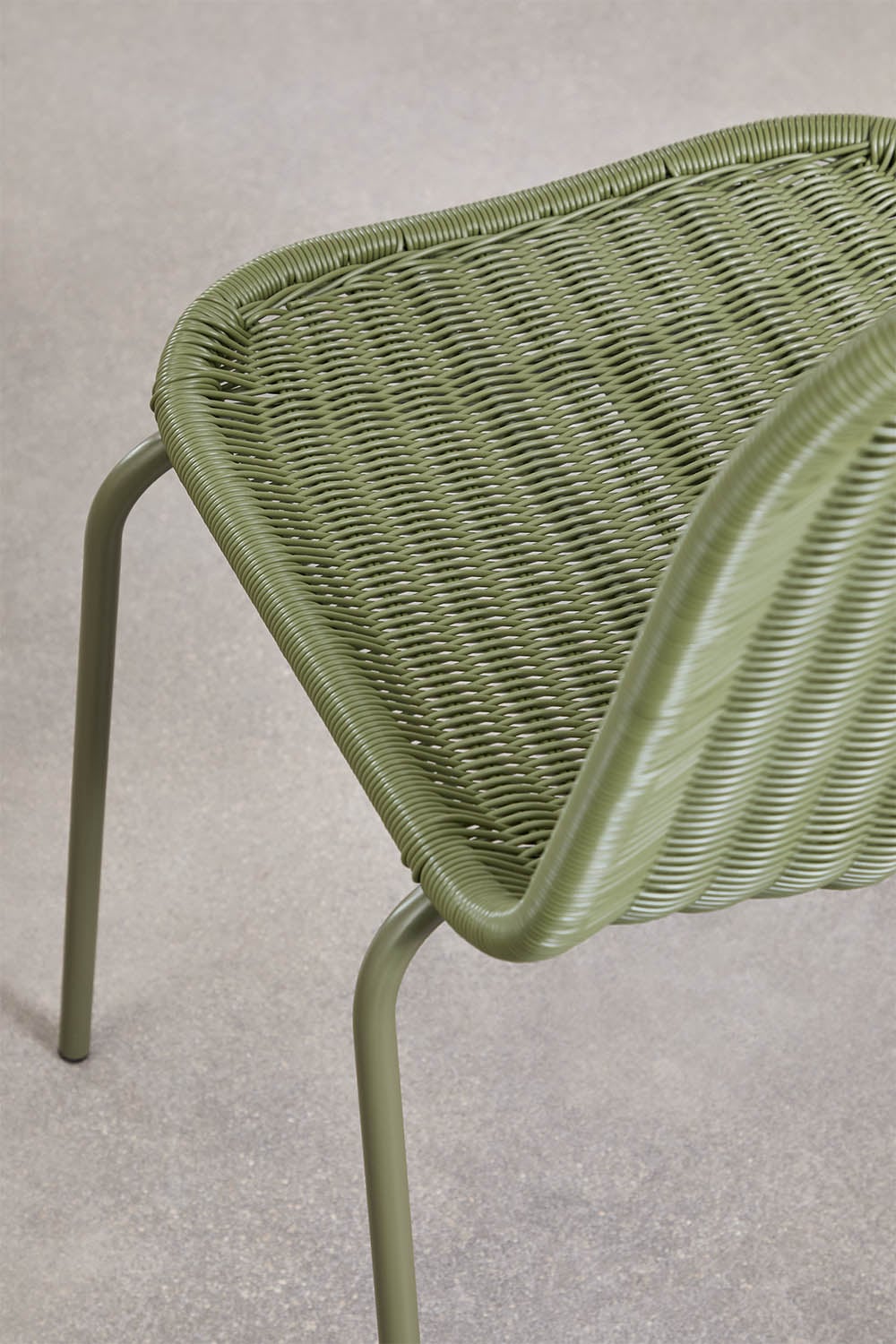 Silla de jardín apilable en mimbre sintético Reiven  , imagen de galer&iacute;a 6